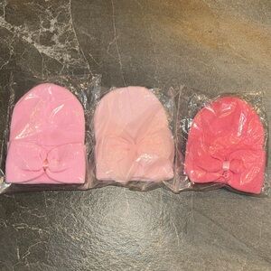 Newborn Hat Bundle - set of 3 - NWT